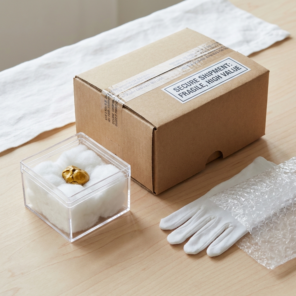 Conceito de envio seguro e cotação internacional